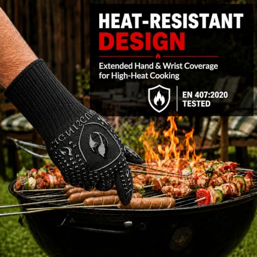 BBQ & Grill Gloves (Black / Large)