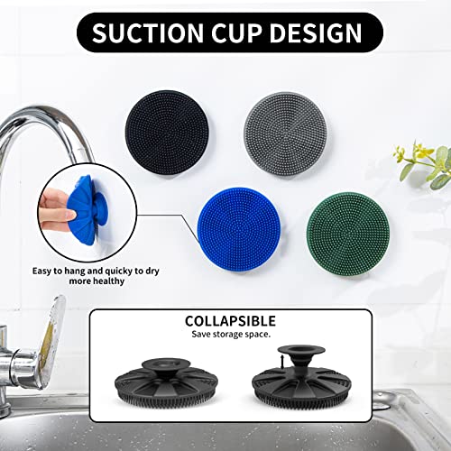 Silicone Dish Scrubber (1pcs Black)