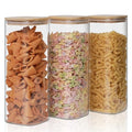 Glass Food Storage Jars 76 oz Set of 3