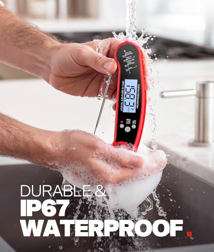 Meat Thermometer Digital (Red)