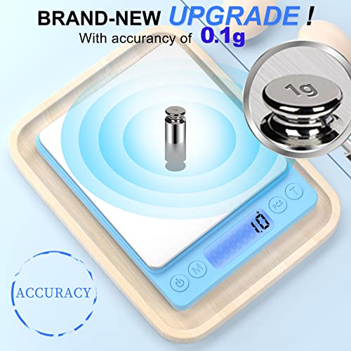Digital Food Scale for Food Ounces and Grams (Blue)
