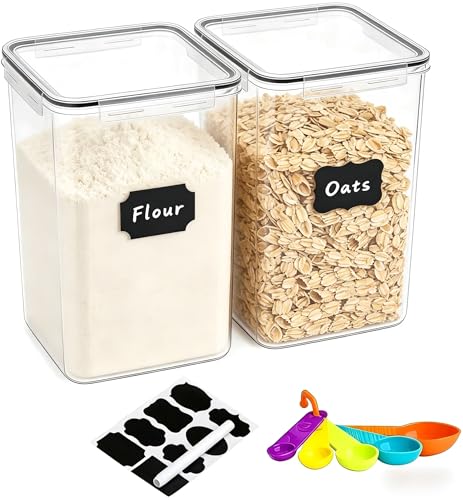 2pc 6.5L Airtight Food Storage Containers with Lids (2 pcs(6.5L))