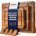 Acacia Wood Cutting Board Set of 3 (3-Piece Set)