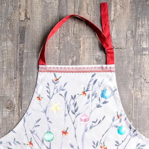 Aprons for women with Pocket 100% Cotton Pack of 1 (172 - Fairy Christmas)