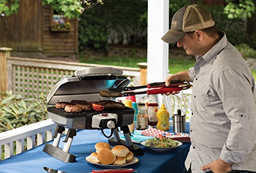 3‑Piece Stainless Steel BBQ Grilling Tool Set with Grill Glove (Black)