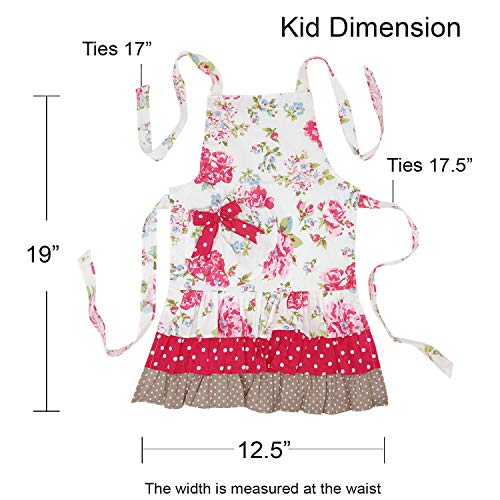 Mom & Me Lovely Matching Floral Apron (Lovely Floral / Mom & Me Set)