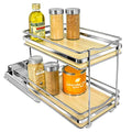 lite™ Pull Out Spice Organization for Cabinets (Wood / 6-1/4" - 2 Tier)