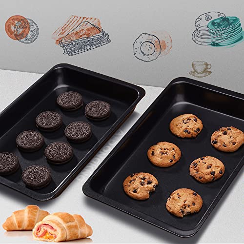 Nonstick Carbon Steel Cookie Baking Sheets (12 X 7.5 X 1.4 IN)