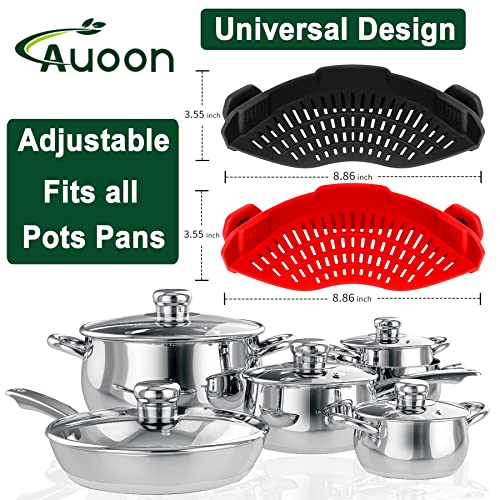 Clip On Strainer for Pots (BlackRed)