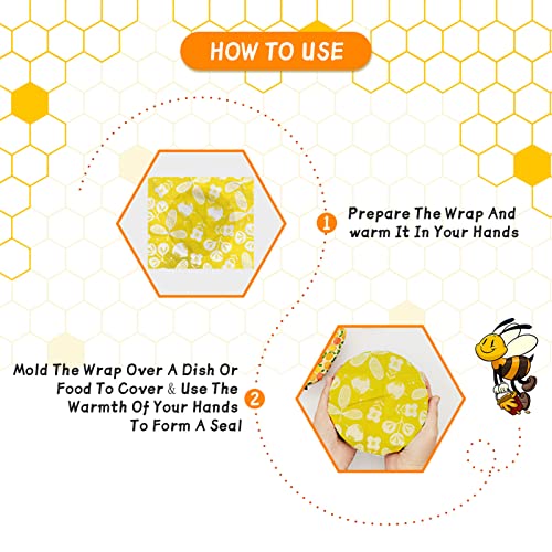 Organic Beeswax Wrap (9 Pack(1L | 3M | 5S PlantA))