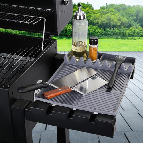 Silicone Tools Mat for Griddle & Kitchen Countertop (Gray)