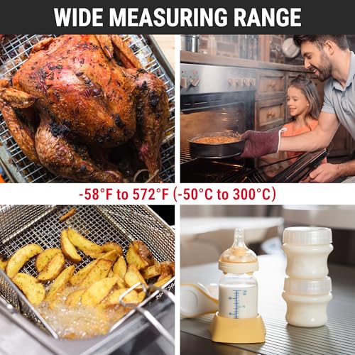TempSwift Digital Meat Thermometer for Cooking (Bright red)