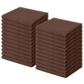 100% Cotton Waffle Weave Kitchen Dish Cloths 24 (Coffee / 12 X 12 - 24 Pack)