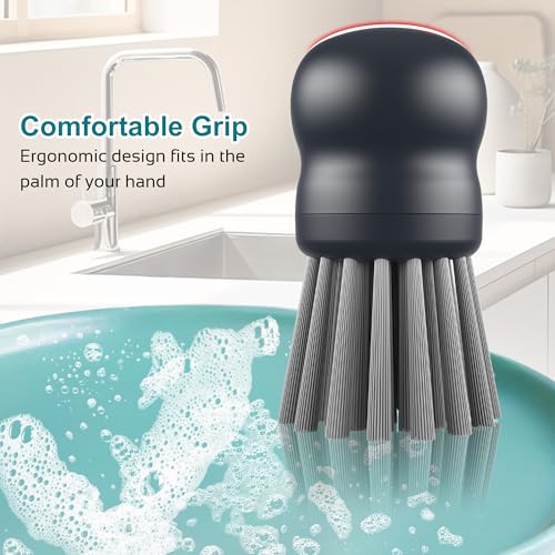Mini Dish Brush for Cleaning Chicken Shredder (Gray)