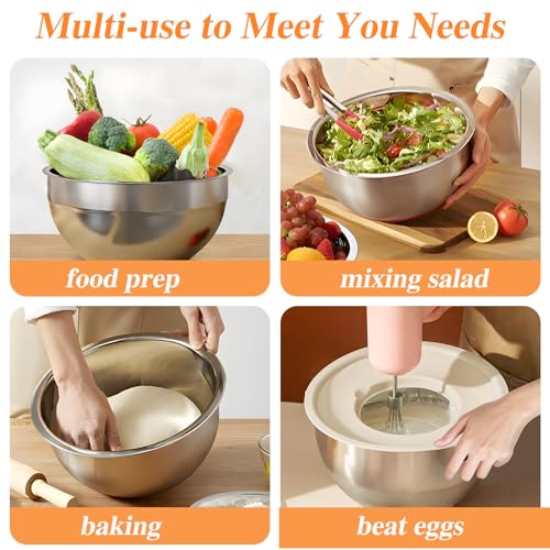 Mixing Bowls with Lids Set (Khaki)