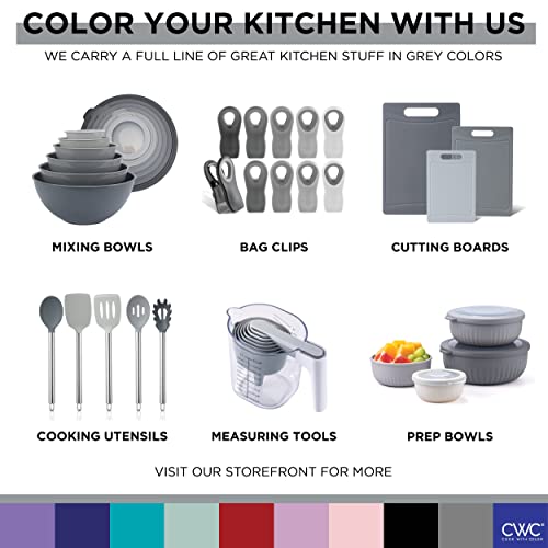 Prep Bowls with Lids (Gray / 12 Piece Set - Deep Bowls)