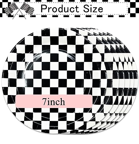 50 PCS Race Car Dessert Plates (Race Car / 7 INCH)