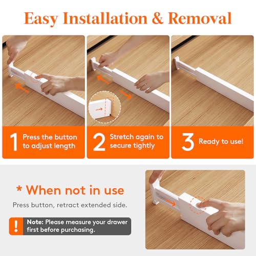 2.36" Upgrade Kitchen Drawer Dividers (2.36"H, 11-17"L)
