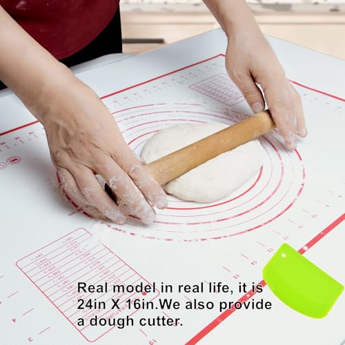 Large 24" x 16" Silicone Baking Mat (24"L x 16"W)