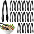Tessco 25 Pcs Plastic Tongs (Black)