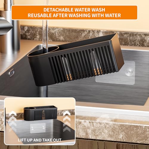 Inside Sink Sponge Holder (Black)