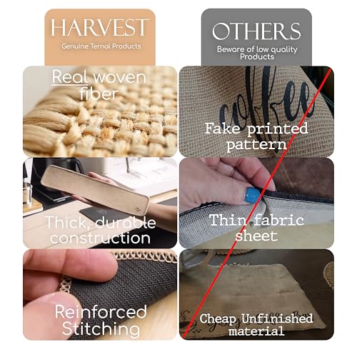 Harvest Burlap Coffee Bar Mats (3" x 18")
