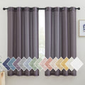 Linen Curtains for Bedroom (52"W x 63"L (Pack of 2) / Purple Brown)