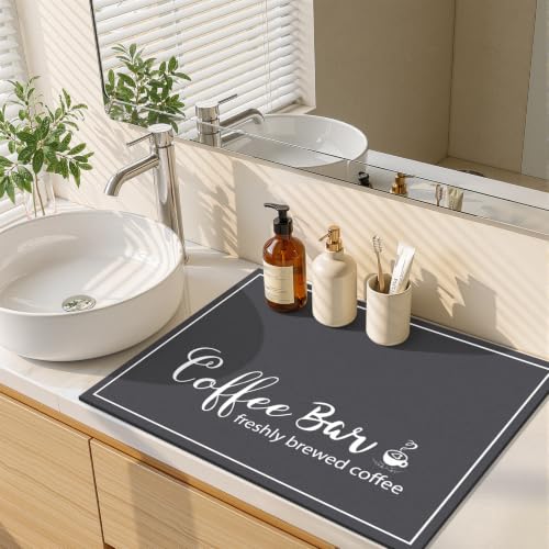 Dish Drying Mat (DarkGrey / 18" x 24")