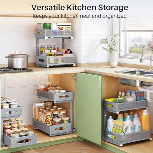 1 Pack Under Sink Organizer (Grey / 1 Pack)