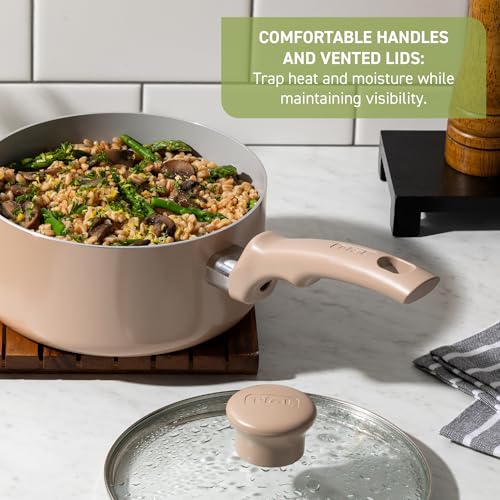 Refresh Ceramic Nonstick Cookware Set (Mint Green)