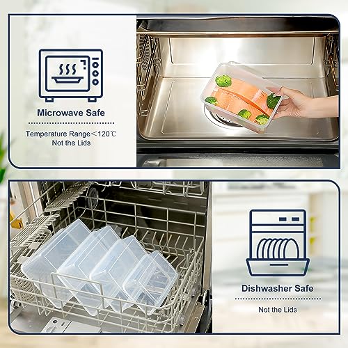 60 Piece Large Food Storage Containers Set (30 pack)