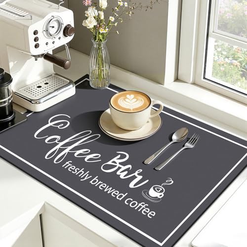 Dish Drying Mat (DarkGrey / 16" X 24")