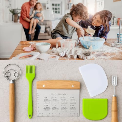 Sourdough Bread Baking Tool Set with Danish Dough Whisk