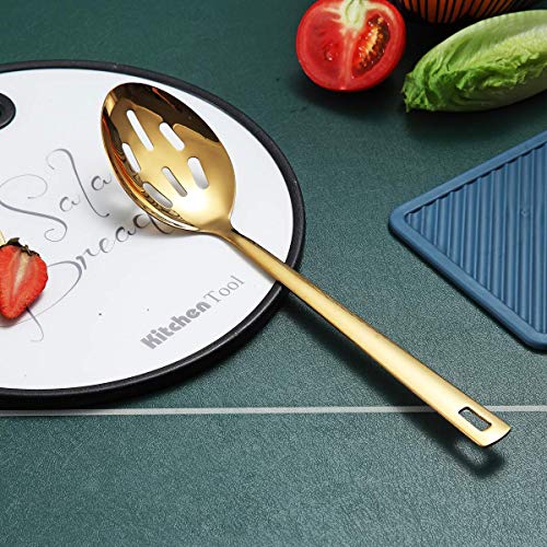 Gold Cooking Spoon (d. Slotted Spoon)