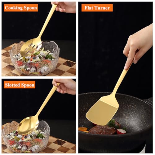 Gold Kitchen Utensils Set 4pcs