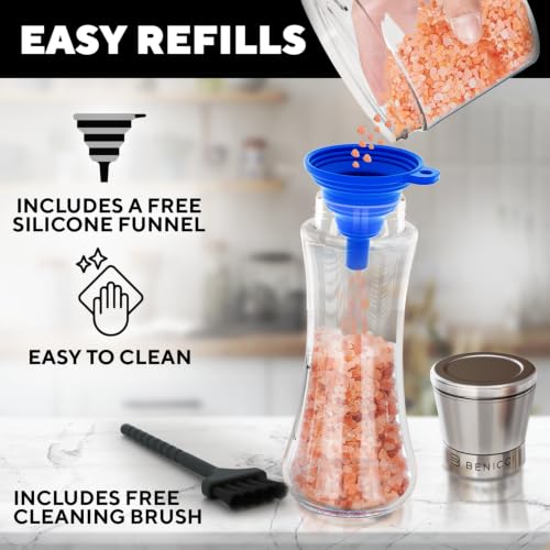 Manual Salt and Pepper Grinder Set of 2