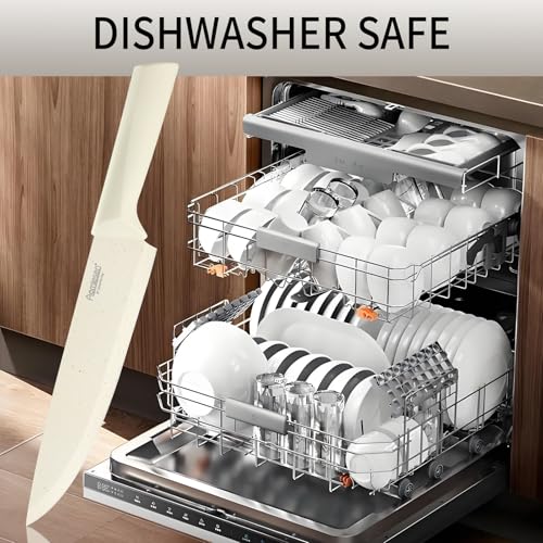 Stainless Steel Knife Set (Beige)