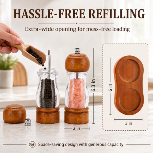 Manual Salt and Pepper Grinder Set