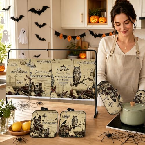 Halloween Kitchen Decor Set (Black Halloween)