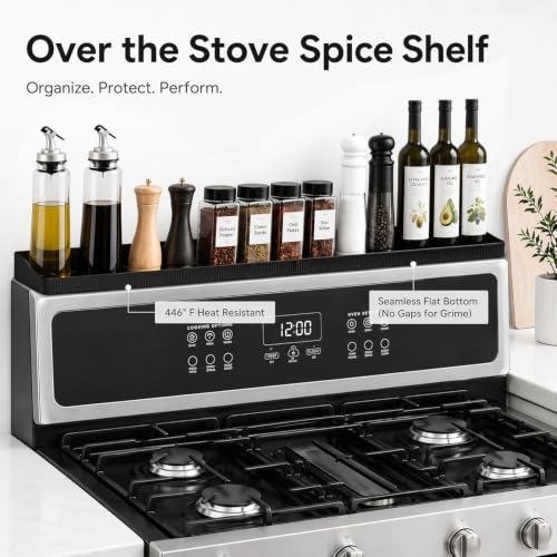 30" Magnetic Stove Top Shelf (Black)