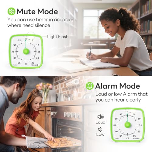 Visual Timer with Night Light (Light Green)