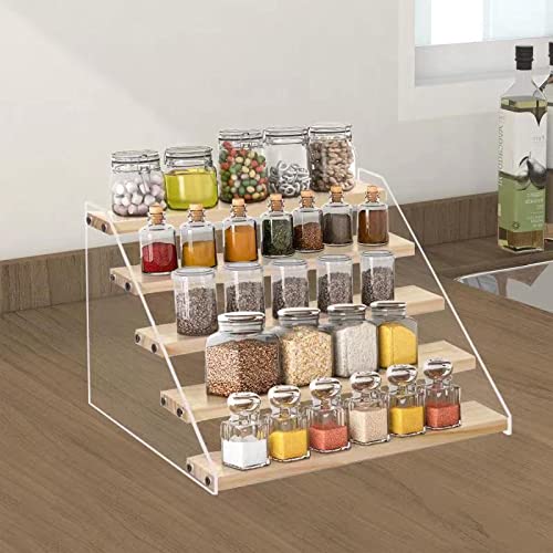 Spice Rack Organizer for Cabinet & Countertop (5 Tier)