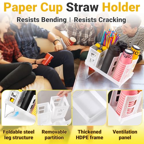 Cup and Lid Holder (White L / Large)