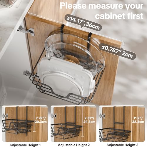 Pot Lid Organizer (Black / Large)