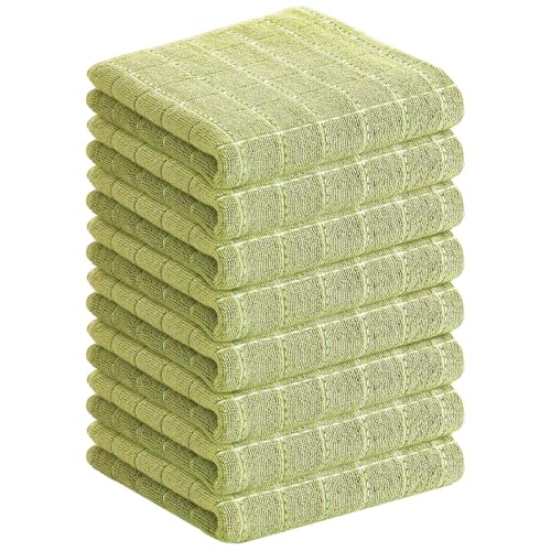 100% Cotton Terry Kitchen Towels (Sage Green / 13 X 28 - 8 Pack)