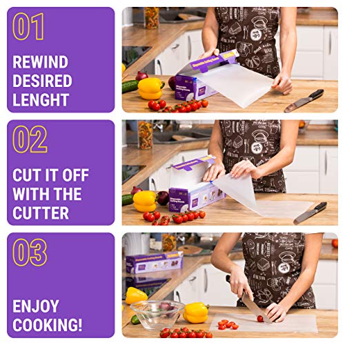 Disposable Plastic Cutting Board Sheets for BBQ & Camping (385"L x 12"W)