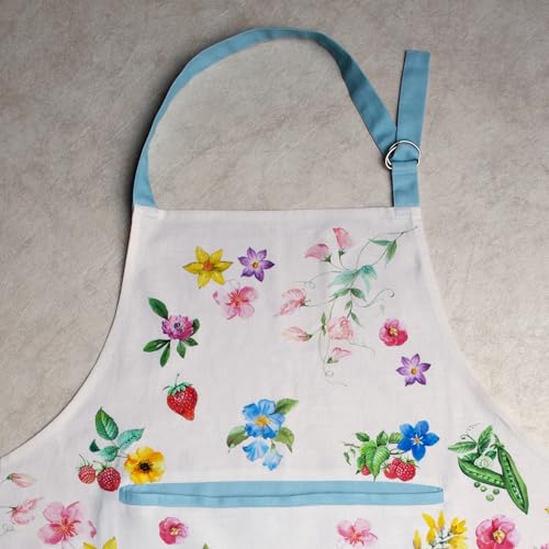 Aprons for women with Pocket 100% Cotton Pack of 1 (042 - Giverny)