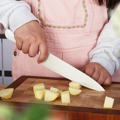 15Pcs Cream White Kitchen Knife Set (Cream White)