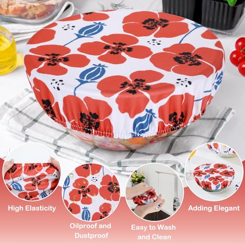 5 Pieces Bowl Covers Reusable (Floral)