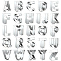 2 Inch Alphabet Cookie Cutter Set (2 Inch Letters - 26Pcs)